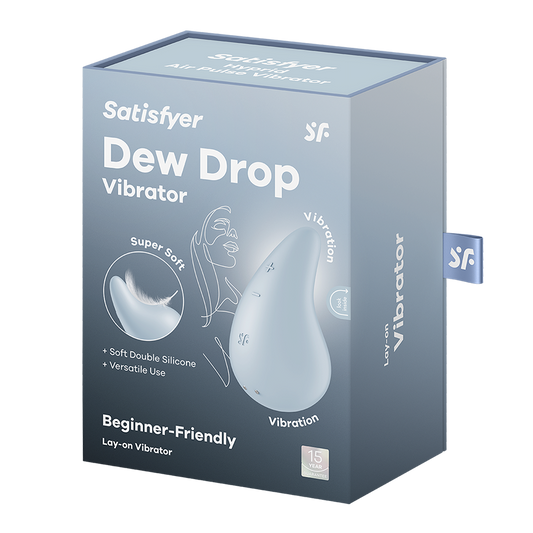 SATISFYER - DEW DROP VIBRADOR LAY-ON BLANCO