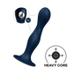 SATISFYER - GODE EN SILICONE DOUBLE BALL-R GRENAT