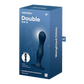 SATISFYER - GODE EN SILICONE DOUBLE BALL-R GRENAT