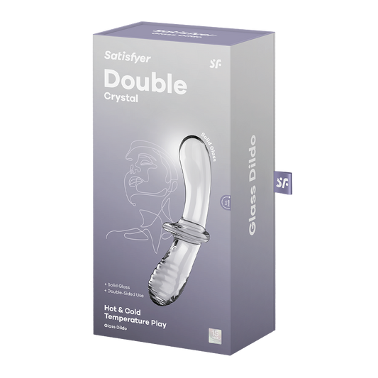 SATISFYER - GODE DOUBLE CRISTAL TRANSPARENT