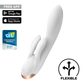 SATISFYER DOUBLE FLEX VIBRADOR APP - BLANCO