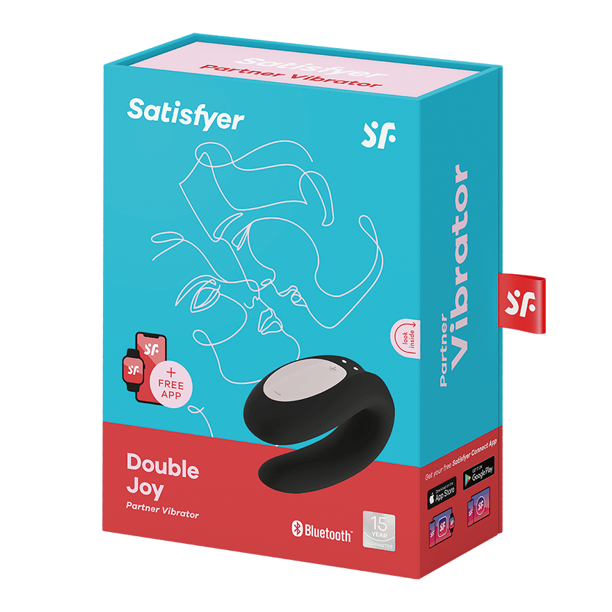 SATISFYER - DOUBLE JOY CON APP MORADO