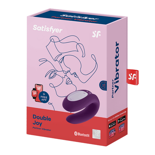 SATISFYER - DOUBLE JOY CON APP MORADO