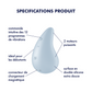 SATISFYER - DEW DROP VIBRADOR LAY-ON BLANCO
