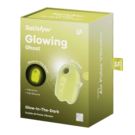 SATISFYER - GLOWING GHOST AIR PULSE & VIBRADOR AMARILLO