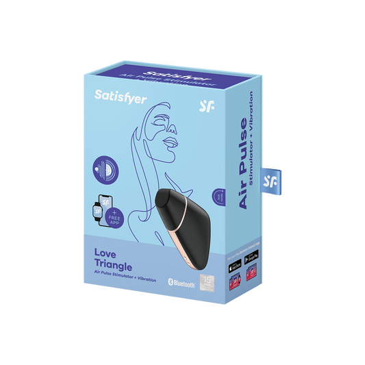 SATISFYER LOVE TRIANGLE ESTIMULADOR Y VIBRADOR - BLANCO