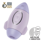 SATISFYER - MISSION CONTROL PETIT VIBRATEUR  DOUBLE IMPULSION LILAS