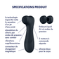 SATISFYER - PRO 2 GENERACIÓN 3 LIQUID AIR TECHNOLOGY GRANATE