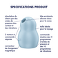 SATISFYER - STIMULATEUR ET VIBRATEUR DOUBLE AIR PULSE PRO TO GO 1 ROUGE