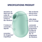 SATISFYER - STIMULATEUR ET VIBRATEUR DOUBLE AIR PULSE PRO TO GO 2 VIOLET