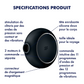 SATISFYER - STIMULATEUR ET VIBRATEUR DOUBLE AIR PULSE PRO TO GO 3 NOIR