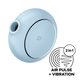 SATISFYER - STIMULATEUR ET VIBRATEUR DOUBLE AIR PULSE PRO TO GO 3 NOIR