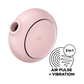 SATISFYER - STIMULATEUR ET VIBRATEUR DOUBLE AIR PULSE PRO TO GO 3 NOIR