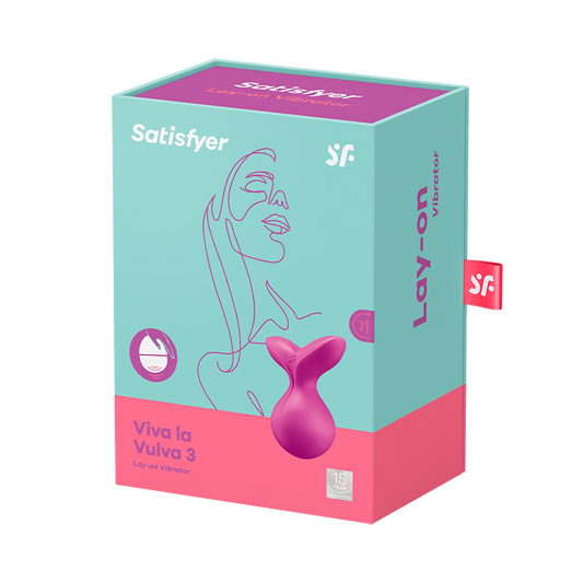 SATISFYER - VIBRATEUR  POSER VIVA LA VULVA 3 VIOLET
