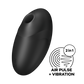 SATISFYER - VULVA LOVER 3 ESTIMULADOR Y VIBRADOR NEGRO