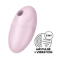 SATISFYER - VULVA LOVER 3 ESTIMULADOR Y VIBRADOR NEGRO