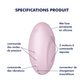 SATISFYER - VULVA LOVER 3 ESTIMULADOR Y VIBRADOR NEGRO