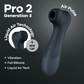 SATISFYER - PRO 2 GENERACIÓN 3 LIQUID AIR TECHNOLOGY GRANATE