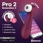 SATISFYER PRO 2 GENERATION 3 - NOIR BLUETOOTH & APP